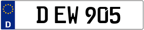 Trailer License Plate